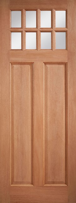 External Hardwood Chigwell (CLEAR GLASS) Un-Finished M&T Door